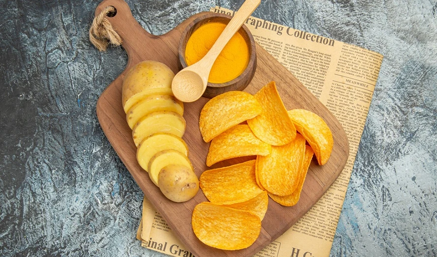 Caja de la m&aacute;quina de rayos X para patatas fritas Estudio