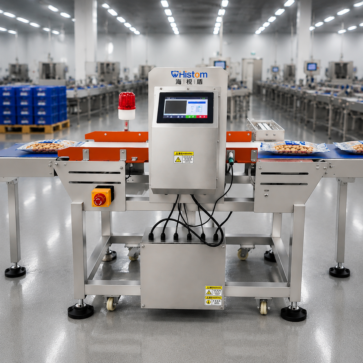 Detector de metales de alta precisión: protección total de seguridad para la producción alimentaria y farmacéutica