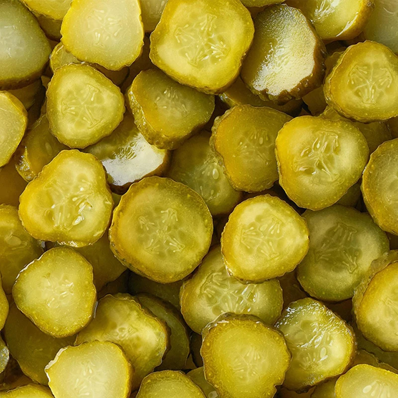 Rebanadas de pepino encurtido