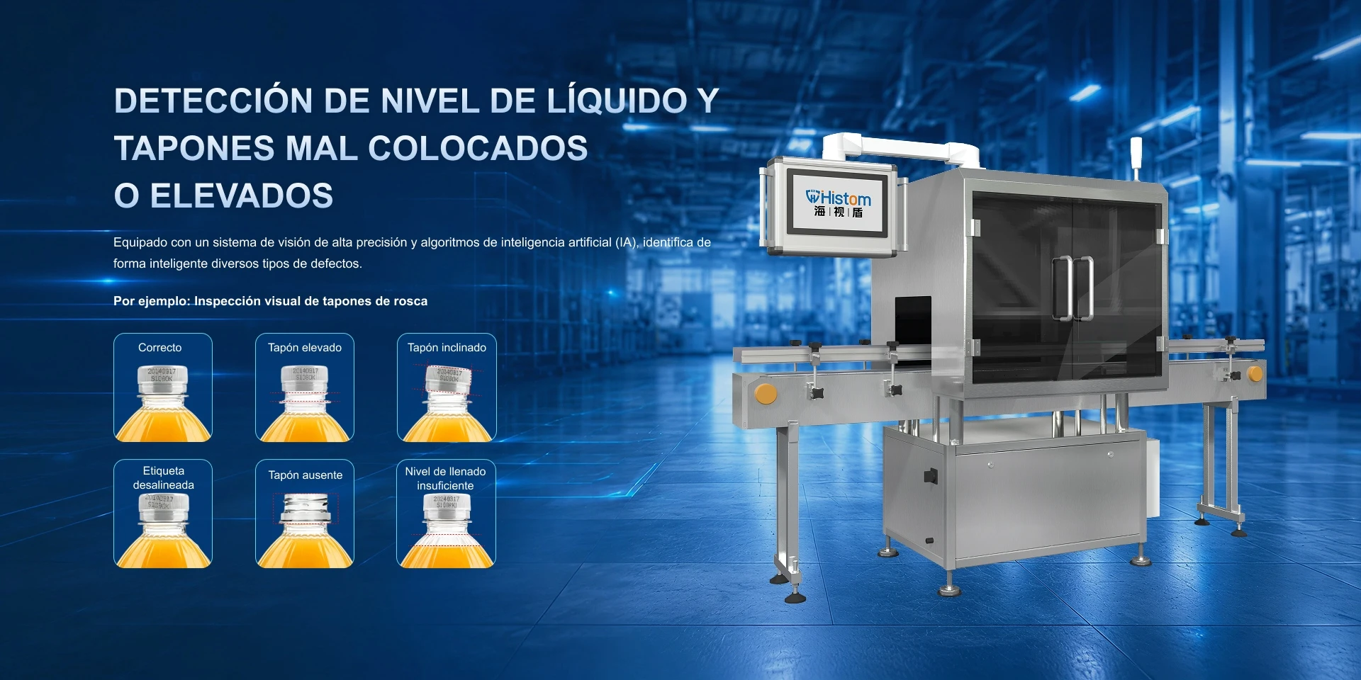DETECCI&Oacute;N DE NIVEL DE L&Iacute;QUIDO Y TAPONES MAL COLOCADOS O ELEVADOS